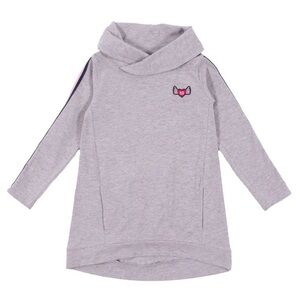 Gray Kids Tunic with Embroidered Logo